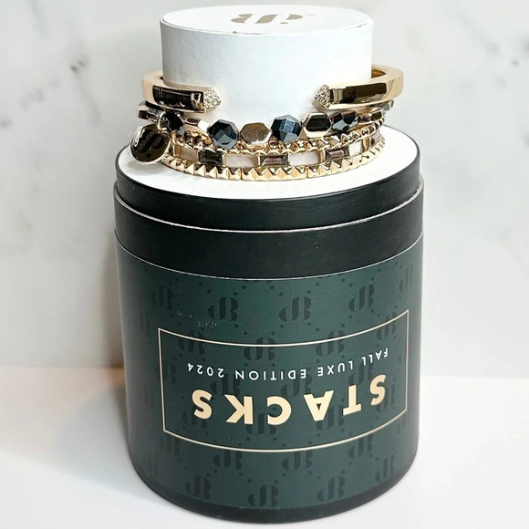 Bomb Party Jewelry - Bomb Party Fall Luxe Stacks 2024 Cool Girl Era Gold Plating NWT RBP7851